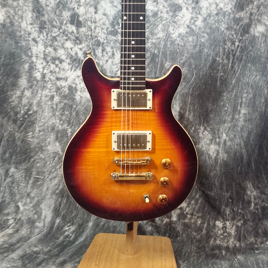 Hamer SATF Korean-Made Archtop – Cherry Sunburst w/HSC