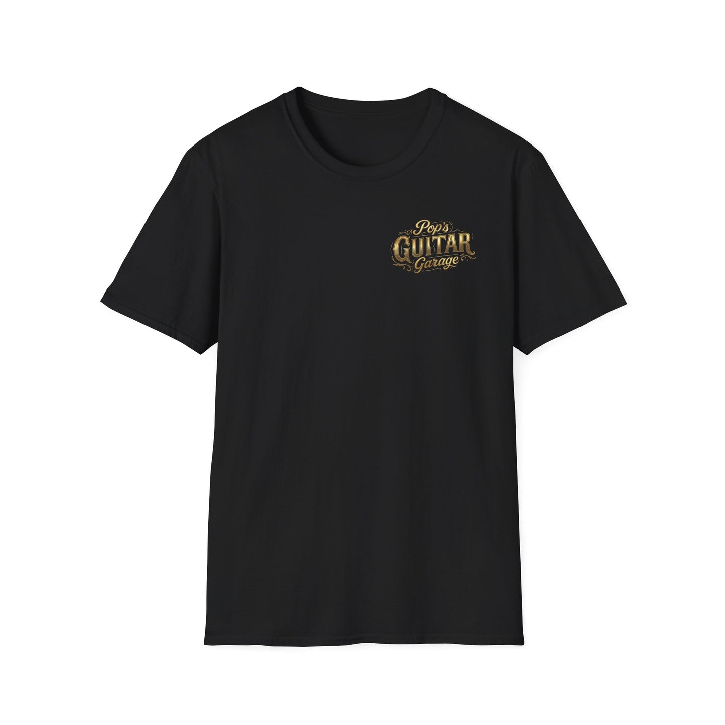 Pop's Guitar Garage Golden Vintage Unisex T shirt