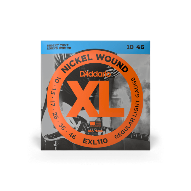D'Addario  Nickel Wound Electric Guitar Strings, Light Top/Heavy Bottom, 10-52 (3 Pack)