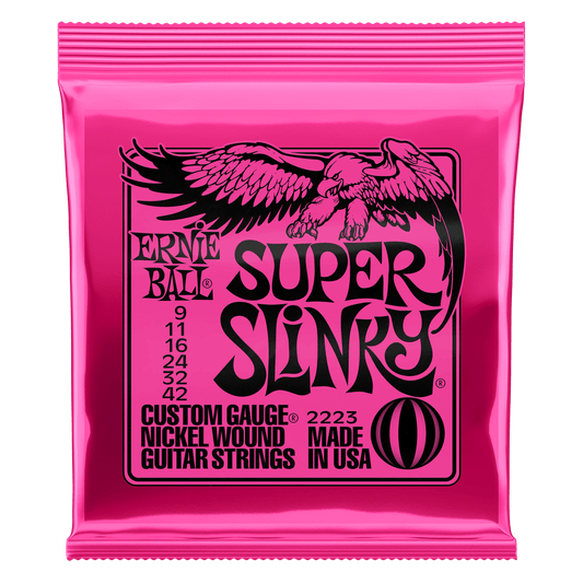 Super Slinky Nickel Wound Electric Guitar Strings 9-42