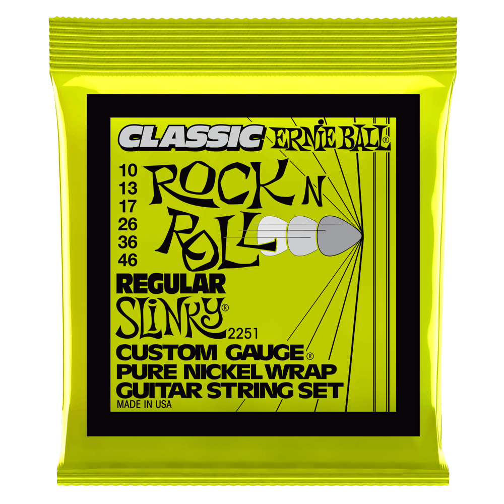 Ernie Ball Regular Slinky Classic RnR Pure Nickel Strings 10-46