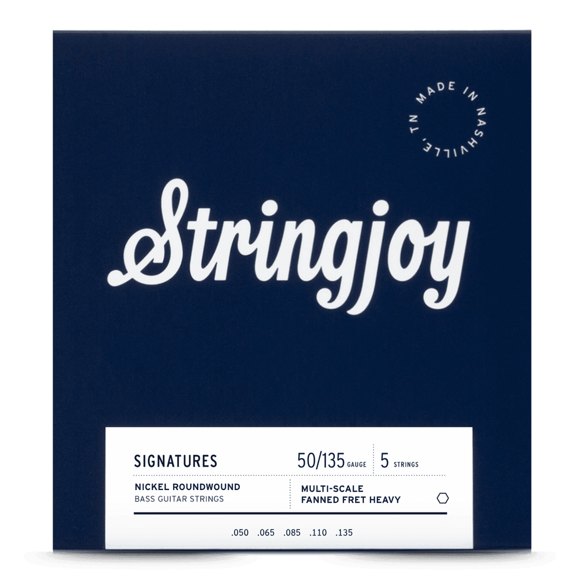 Stringjoy SJ-BA50135FF Signatures Heavy Multi-Scale 5-String Bass 50-135 (Single Set) — manufacturer product image